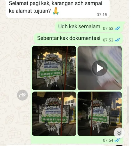 Pengiriman Papan Bunga Selamat Kalensari Compreng