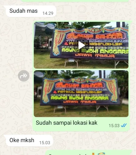 Pengiriman Papan Bunga Kalensari Compreng